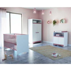 Lit Bébé 60x120 Cotillon AT4 Blanc/rose 10 Lit Bébé 60x120 Cotillon AT4 Blanc/rose -MADE4BABY BOUTIQUE cotillon lit bebe 60x120 4