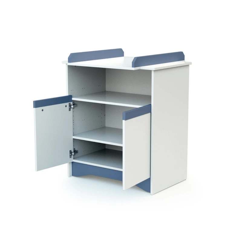 Meuble à Langer Cotillon AT4 Blanc/bleu 4 Meuble à Langer Cotillon AT4 Blanc/bleu – Image 2