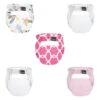 Kit De 5 Couches Lavables 0 - 4 Kg DOMIVA Fleur -MADE4BABY BOUTIQUE couche lavable x5 assorties 25