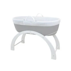 Couffin Avec Support Dreami BEABA By SHNUGGLE Gris/Blanc