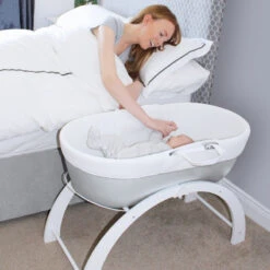 Couffin Avec Support Dreami BEABA By SHNUGGLE Gris/Blanc -MADE4BABY BOUTIQUE couffin avec support dreami beaba by shnuggle gris blanc 3