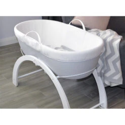 Couffin Avec Support Dreami BEABA By SHNUGGLE Gris/Blanc -MADE4BABY BOUTIQUE couffin avec support dreami beaba by shnuggle gris blanc 4