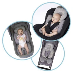 Coussin Réducteur 3 En 1 BO JUNGLE Blanc/Gris -MADE4BABY BOUTIQUE coussin reducteur 3 en 1 bo jungle blancgris 3