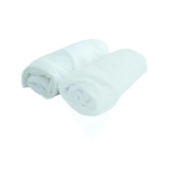 Lot De 2 Drap-housse 60x120 DOMIVA Blanc/blanc