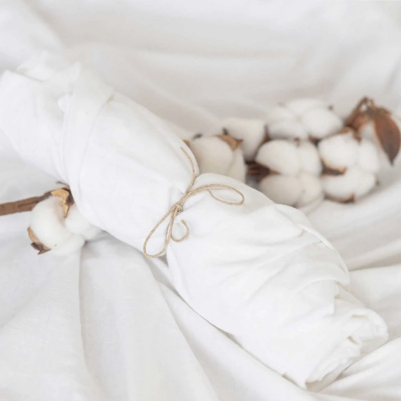 Drap-housse Bio 70x140 DOMIVA Blanc 4 Drap-housse Bio 70x140 DOMIVA Blanc – Image 2