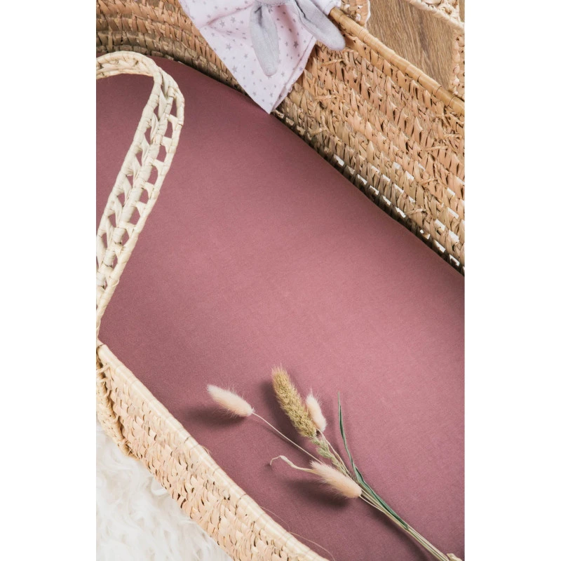 Drap-housse 40x80 En Coton Bio KADOLIS Bois De Rose 5 Drap-housse 40x80 En Coton Bio KADOLIS Bois De Rose – Image 3