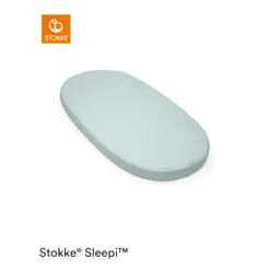 Drap-housse Pour Sleepi 120 V3 STOKKE Dots Sage