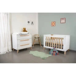 Chambre Duo Avec Lit 60x120 IKID Lazio Blanc