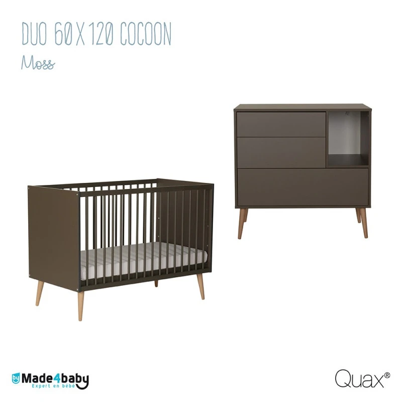 Duo Chambre Cocoon 60x120 QUAX Moss 3 Duo Chambre Cocoon 60x120 QUAX Moss