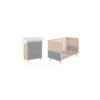 Chambre Duo Nature Avec Lit 60x120 Et Commode De Bain MICUNA Waterwood Gris -MADE4BABY BOUTIQUE duo nature 60 avec commode bain