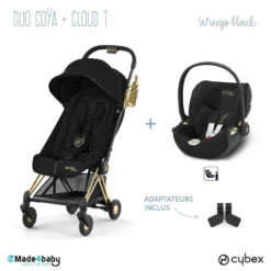 Duo Poussette Coya + Cloud T CYBEX Wings Black