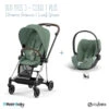 Duo Poussette Mios 3 + Cloud T Plus CYBEX Chrome Brown/Leaf Green 1 Duo Poussette Mios 3 + Cloud T Plus CYBEX Chrome Brown/Leaf Green -MADE4BABY BOUTIQUE duo poussette mios 3 cloud t cybex chrome brownleaf green