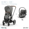Duo Poussette Priam 4 + Cloud T I-Size CYBEX Chrome Brown/Mirage Grey