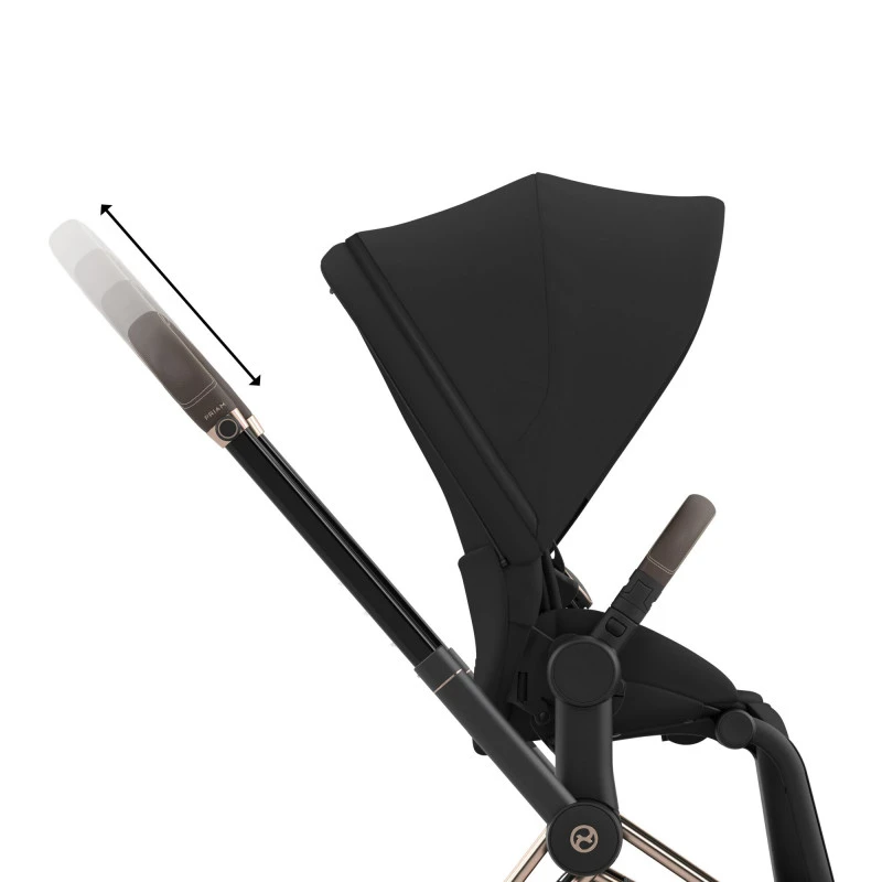 Duo Poussette Priam 4 + Cloud T Plus I-Size CYBEX Matt Black/Peach Pink 10 Duo Poussette Priam 4 + Cloud T Plus I-Size CYBEX Matt Black/Peach Pink – Image 8