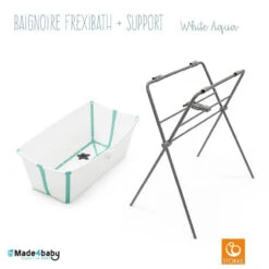 Ensemble Support + Baignoire Flexibath STOKKE White Aqua