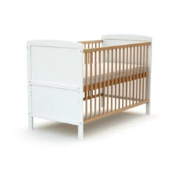 Lit évolutif 60x120 Essentiel Plus AT4 Blanc/hêtre Verni -MADE4BABY BOUTIQUE essentiel plus lit evolutif 60x120 3