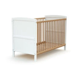 Lit évolutif 60x120 Essentiel Plus AT4 Blanc/hêtre Verni -MADE4BABY BOUTIQUE essentiel plus lit evolutif 60x120 4