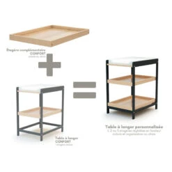 Etagère Complémentaire Confort AT4 Hêtre Verni -MADE4BABY BOUTIQUE etagere complementaire confort 12