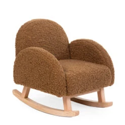 Fauteuil à Bascule Pour Enfant CHILDHOME Teddy Brun