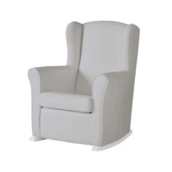Fauteuil à Bascule Nanny MICUNA Similicuir Gris