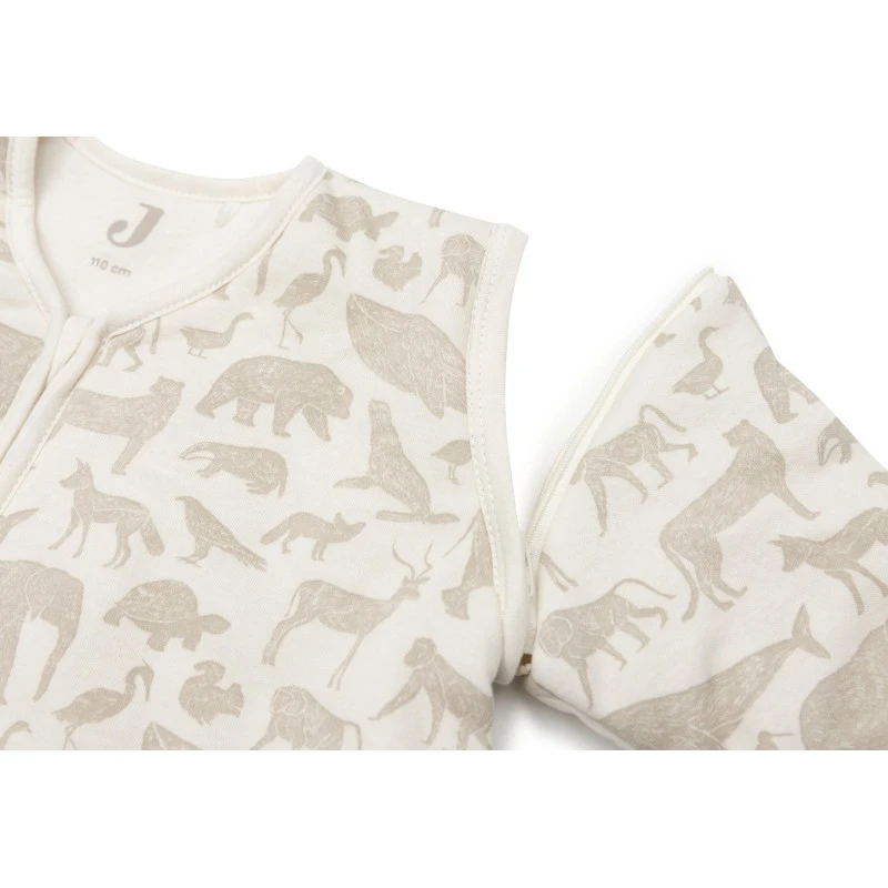 Gigoteuse à Manches Amovibles 110 Cm JOLLEIN Animals Nougat 6 Gigoteuse à Manches Amovibles 110 Cm JOLLEIN Animals Nougat – Image 4