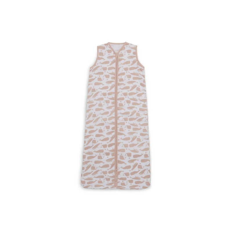 Gigoteuse D'été En Gaze De Coton 90cm JOLLEIN Whales Pale Pink 3 Gigoteuse D'été En Gaze De Coton 90cm JOLLEIN Whales Pale Pink