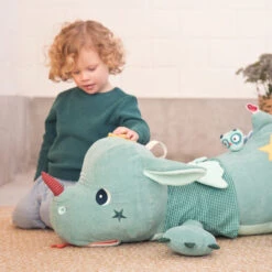 Grande Peluche Range-secrets Joe Le Dragon LES LILLIPUTIENS -MADE4BABY BOUTIQUE grande peluche range secrets joe le dragon les lilliputiens 11