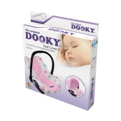Habillage Siège Auto Gr0+ DOOKY Étoiles Roses/Uni Rose -MADE4BABY BOUTIQUE habillage siege auto gr0 dooky etoiles roses uni rose 2