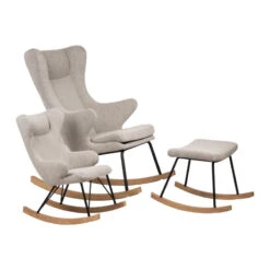 Tabouret Pour Rocking Chair De Luxe QUAX Gris Sable 10 Tabouret Pour Rocking Chair De Luxe QUAX Gris Sable -MADE4BABY BOUTIQUE hocker for rocker de luxe 3