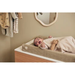 Housse De Matelas à Langer Grain Knit JOLLEIN Olive Green -MADE4BABY BOUTIQUE housse de matelas a langer grain knit jollein olive green 1 4