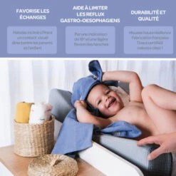 Housse De Sofalange En Mousseline + éponge BEABA Miel -MADE4BABY BOUTIQUE housse de sofalange en mousseline eponge beaba miel 5