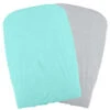 Lot De 2 Housses De Matelas à Langer 50x75 DOMIVA Aqua/perle -MADE4BABY BOUTIQUE housses matelas a langer x2 1