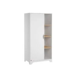 Armoire 1 Porte VOX Leaf Blanc/bois