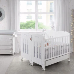 Lit 60x120 MICUNA Nordika Blanc / Waterwood -MADE4BABY BOUTIQUE lit 60x120 5