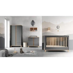 Lit 60x120 Altitude VOX Graphite/bois -MADE4BABY BOUTIQUE lit 60x120 altitude vox graphitebois 1