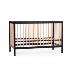 Lit 60x120 Cot97 CHILDHOME Noir/Naturel
