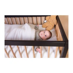 Lit 60x120 Cot97 CHILDHOME Noir/Naturel -MADE4BABY BOUTIQUE lit 60x120 cot97 childhome noirnaturel 7