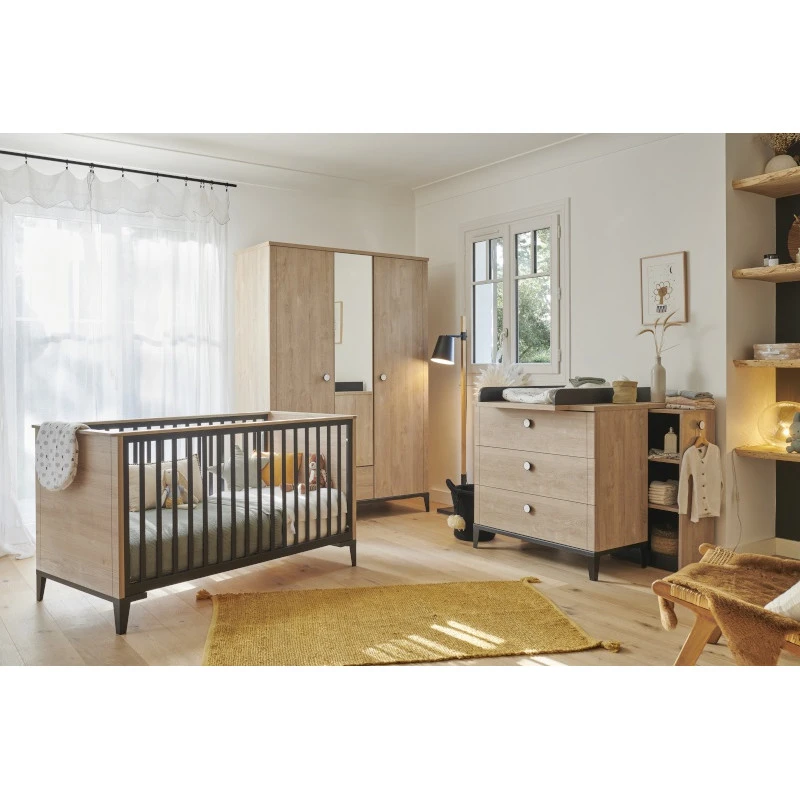 Lit 70x140 Cm Transformable GALIPETTE Marcel Black 4 Lit 70x140 Cm Transformable GALIPETTE Marcel Black – Image 2