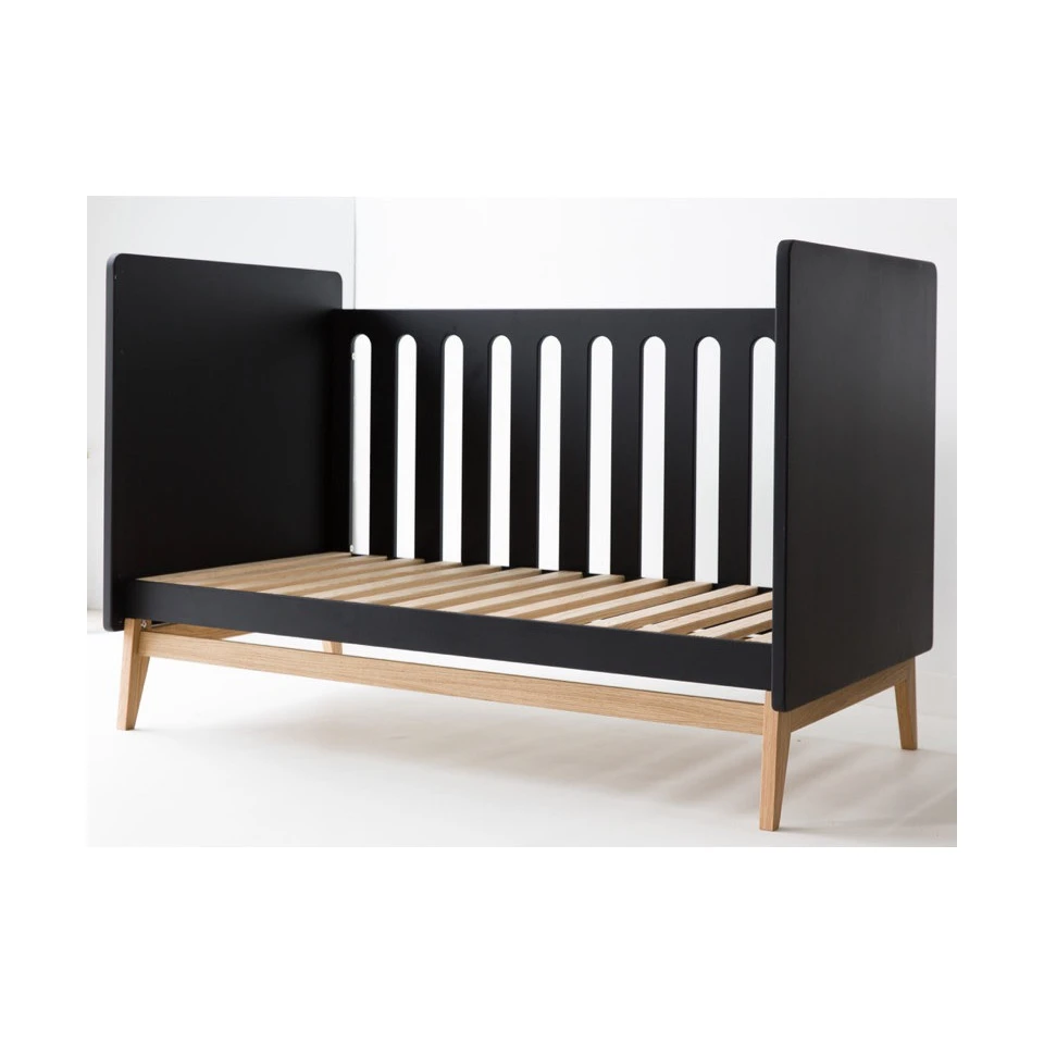 Lit Bébé 70x140 PERICLES Pure Noir 5 Lit Bébé 70x140 PERICLES Pure Noir – Image 3