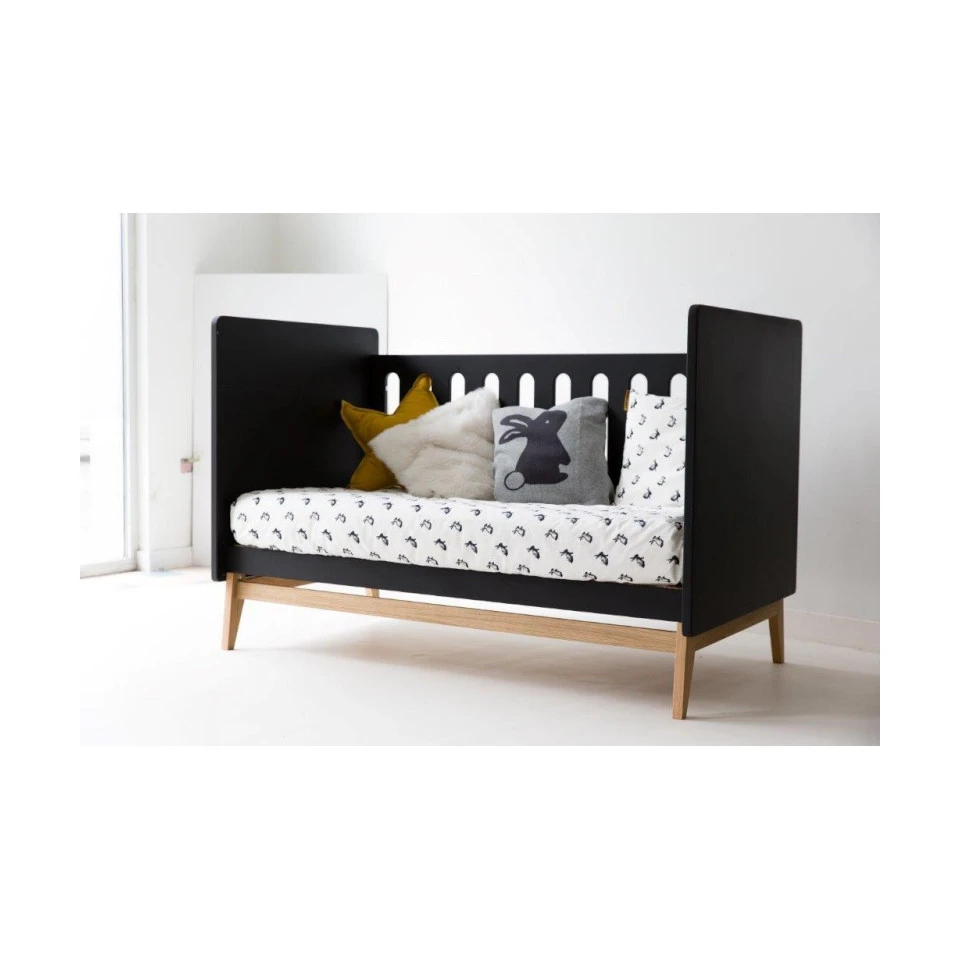 Lit Bébé 70x140 PERICLES Pure Noir 6 Lit Bébé 70x140 PERICLES Pure Noir – Image 4