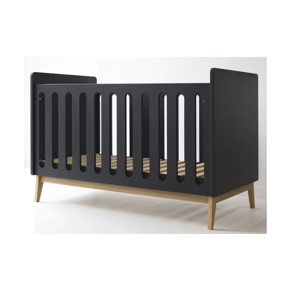 Lit Bébé 70x140 PERICLES Pure Noir 3 Lit Bébé 70x140 PERICLES Pure Noir