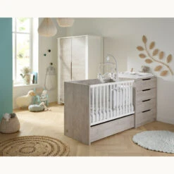 Lit Combiné Evolutif 60x120 SAUTHON Loft -MADE4BABY BOUTIQUE lit combine evolutif 60x120 sauthon loft 2