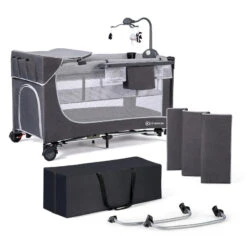 Lit Parapluie Leody Plus KINDERKRAFT Gris