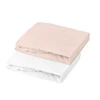 Lot De 2 Drap-housse 60x120 Jersey DOMIVA Blanc/Nude 2 Lot De 2 Drap-housse 60x120 Jersey DOMIVA Blanc/Nude -MADE4BABY BOUTIQUE lot de 2 drap housse 60x120 jersey domiva blancnude