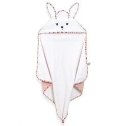 Ma Cape De Bain Lapin K'doux KALOO Coquelicot -MADE4BABY BOUTIQUE ma cape de bain lapin k doux kaloo coquelicot 2