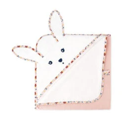 Ma Cape De Bain Lapin K'doux KALOO Coquelicot -MADE4BABY BOUTIQUE ma cape de bain lapin k doux kaloo coquelicot 3
