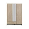 Armoire 3 Portes Et 1 Tiroir GALIPETTE Marcel Black -MADE4BABY BOUTIQUE marcel black armoire 3 portes 1 tiroir
