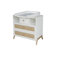 Commode Tressage Rotin THEO Marélia Neige -MADE4BABY BOUTIQUE marelia commode tressage rotin 2