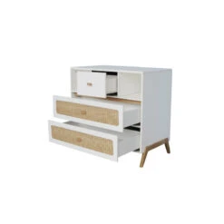 Commode Tressage Rotin THEO Marélia Neige -MADE4BABY BOUTIQUE marelia commode tressage rotin 3