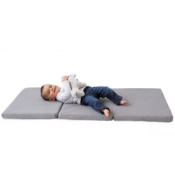 Matelas De Voyage Pliant Air + CANDIDE Gris -MADE4BABY BOUTIQUE matelas de voyage pliant air candide gris 3